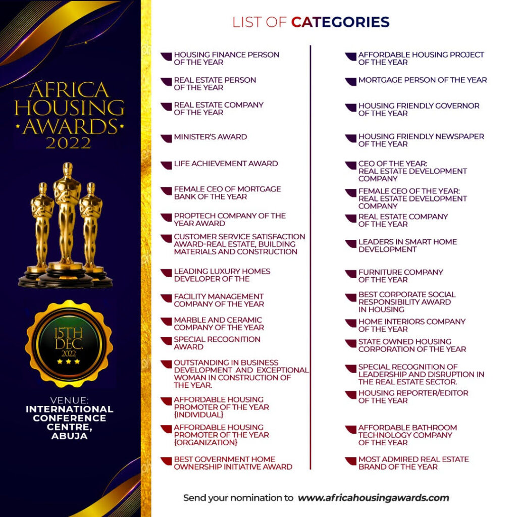 categories Africa Awards
